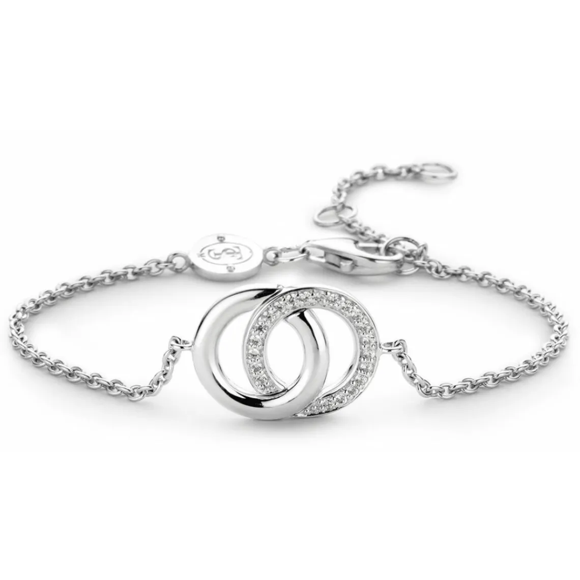 Ti Sento Bracelet 2790ZI - Bracelet Anneaux entrelacés Argent Femme | Femme Bracelet