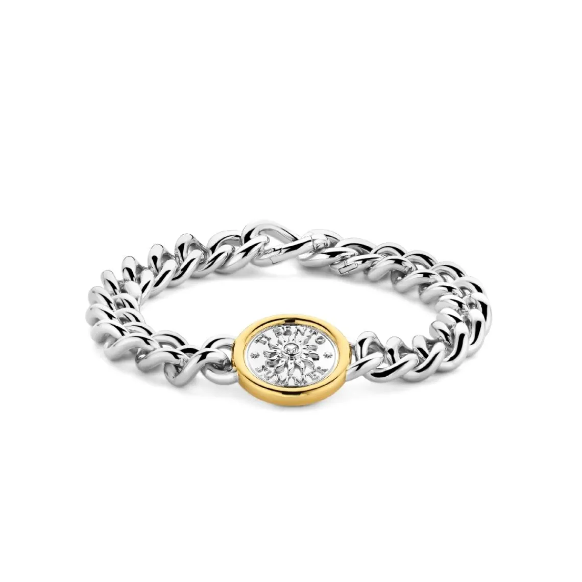 Ti Sento Bracelet - 23038ZY Argent Rhodié Et Pièce Serti Doré | Femme Bracelet