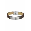 Lotus Style Bijoux Bracelet Urban Man LS1808-2-1 - Bracelet Cuir Marron Acier Homme | Homme Bracelet