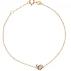 Vertigo Bracelet LOVE ME-OR ROSE - Bracelet Acier Diamant Rose Femme | Femme Bracelet