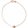 Vertigo Bracelet LUCKY ME-OR ROSE - Bracelet Acier Diamant Rose Femme | Femme Bracelet