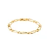Maison de la Bijouterie Chaine figaro 1-1 plaqué or homme 7mm Y3ZYY0YZ | Homme Bracelet