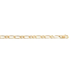 Maison de la Bijouterie Chaine figaro 1-1 plaqué or homme 7mm Y3ZYY0YZ | Homme Bracelet