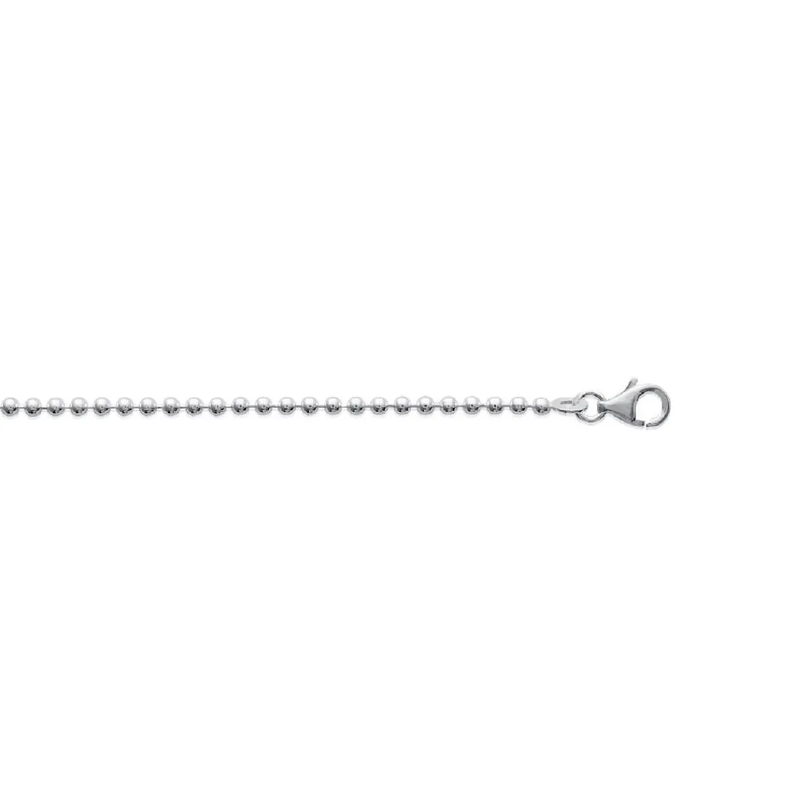 Maison de la Bijouterie Chaine boule argent 2,2mm V60YY0ZV | Femme Bracelet