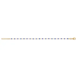 Maison de la Bijouterie Chaine fantaisie bleue plaqué or YU0U3WZV | Femme Bracelet