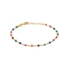 Maison de la Bijouterie Chaine fantaisie multicolore plaqué or YU0U35ZV | Femme Bracelet