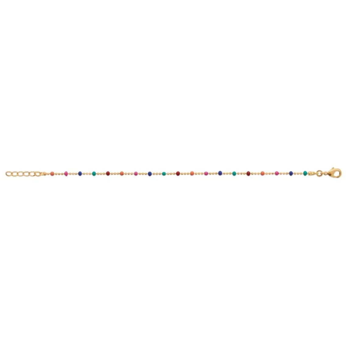 Maison de la Bijouterie Chaine fantaisie multicolore plaqué or YU0U35ZV | Femme Bracelet