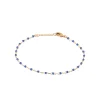 Maison de la Bijouterie Chaine fantaisie perles miyuki bleues plaqué or YU0UW0ZV | Femme Bracelet