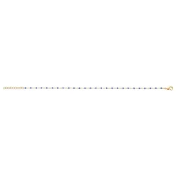 Maison de la Bijouterie Chaine fantaisie perles miyuki bleues plaqué or YU0UW0ZV | Femme Bracelet