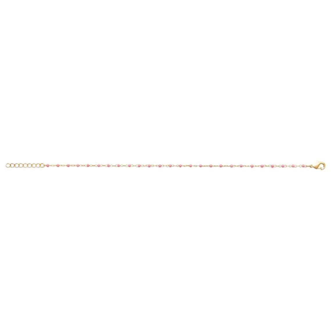 Maison de la Bijouterie Chaine fantaisie perles miyuki rose plaqué or YU0U6VZV | Femme Bracelet