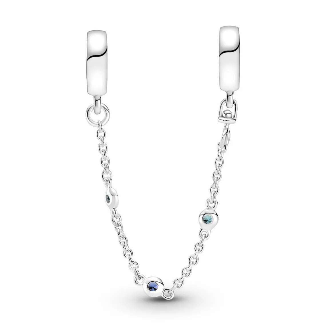 Pandora Chaîne de Confort Triple Pierre Bleue - | Femme Charms