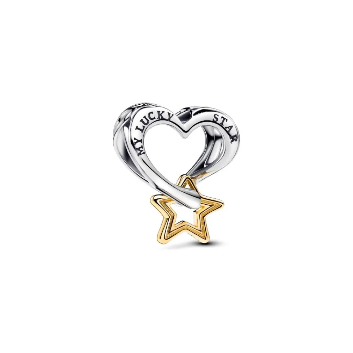 Pandora Charm Bonne Étoile et Cœur | Femme Charms