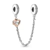 Pandora Charm Chaîne de Sécurité Cœur Famille | Femme Charms