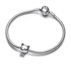 Pandora Charm chat et nœud scintillant | Femme Charms