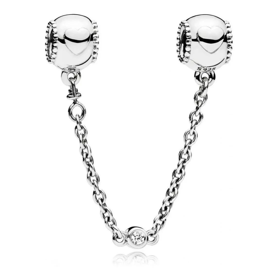 Pandora Charm Clip Chaîne de Confort Moments Cœurs En Relief | Femme Charms