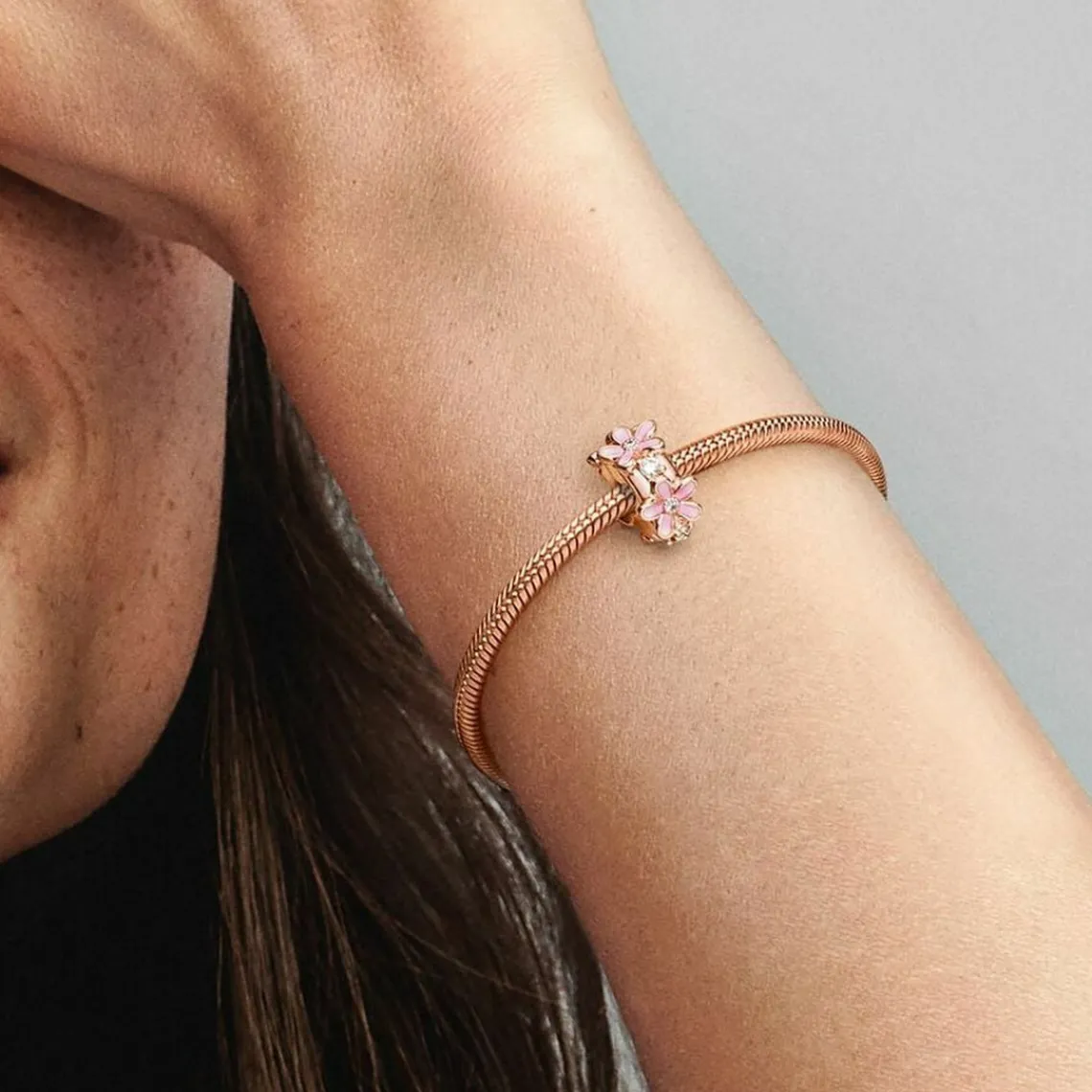 Pandora Charm Clip Espaceur Marguerite Rose Garden | Femme Charms