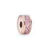 Pandora Charm Clip Moments Pavé Rose | Femme Charms