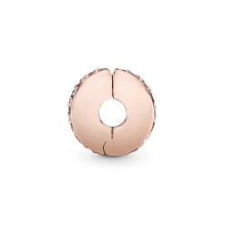 Pandora Charm Clip Moments Pavé Rose | Femme Charms