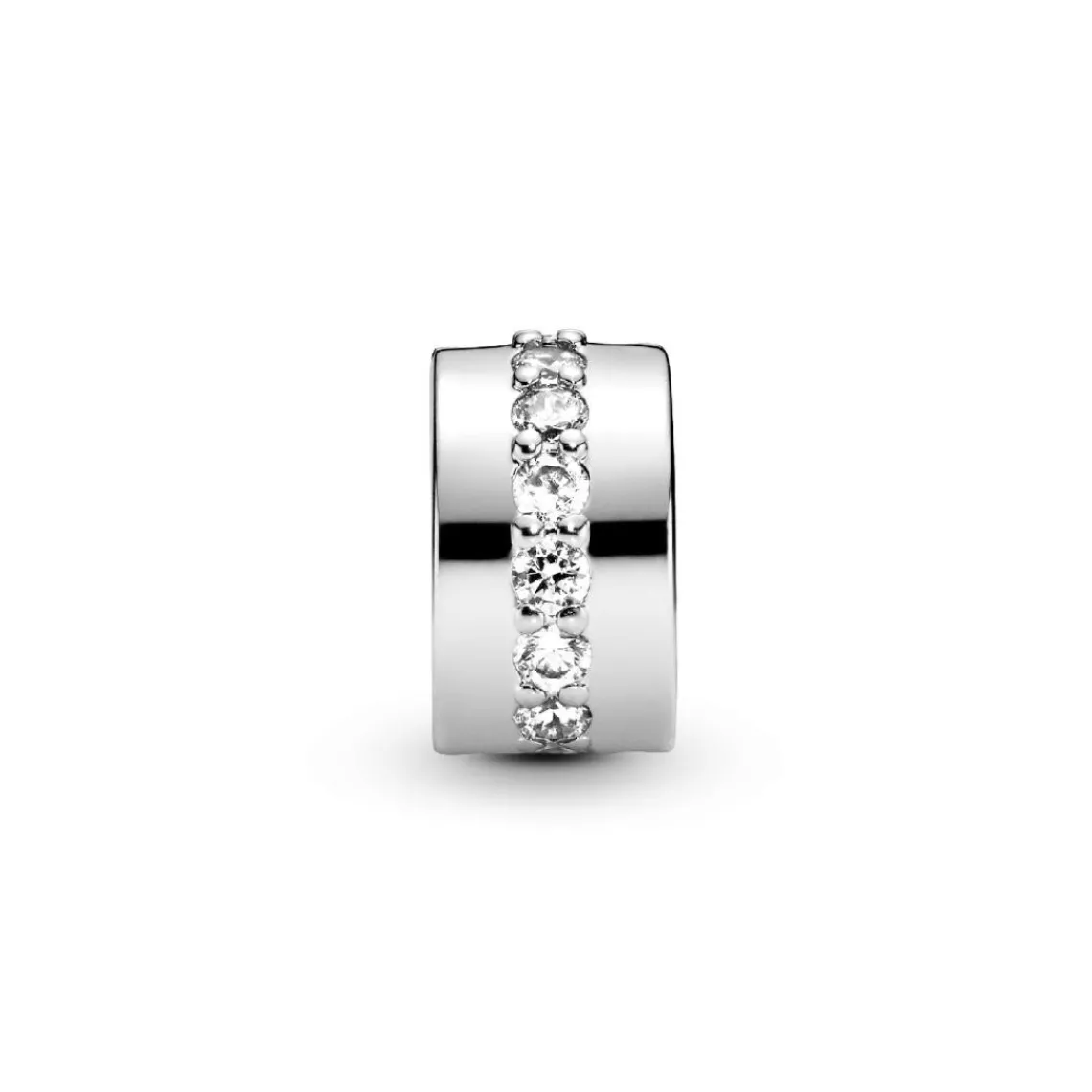Pandora Charm Clip Moments Rangée Scintillante Incolore | Femme Charms