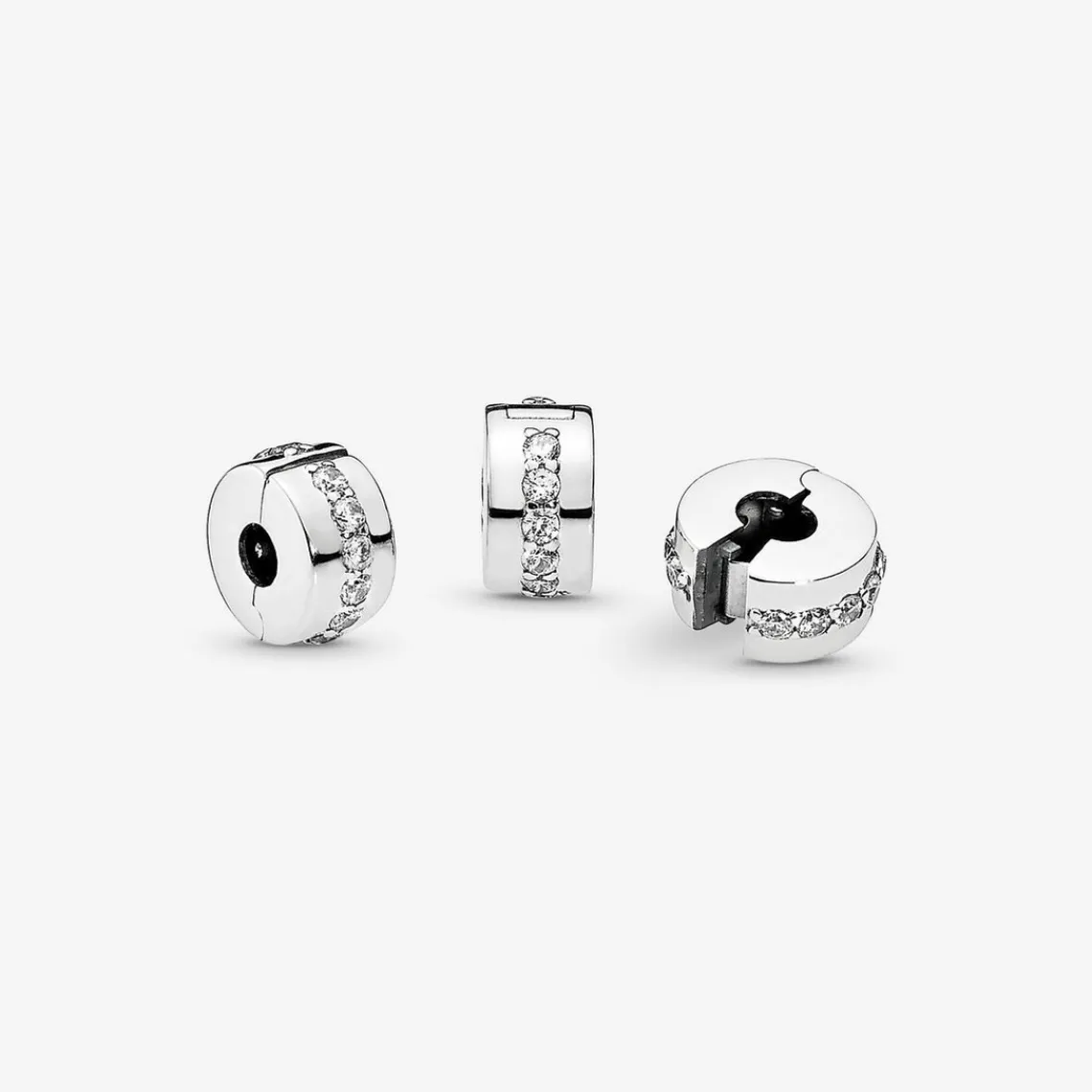 Pandora Charm Clip Moments Rangée Scintillante Incolore | Femme Charms