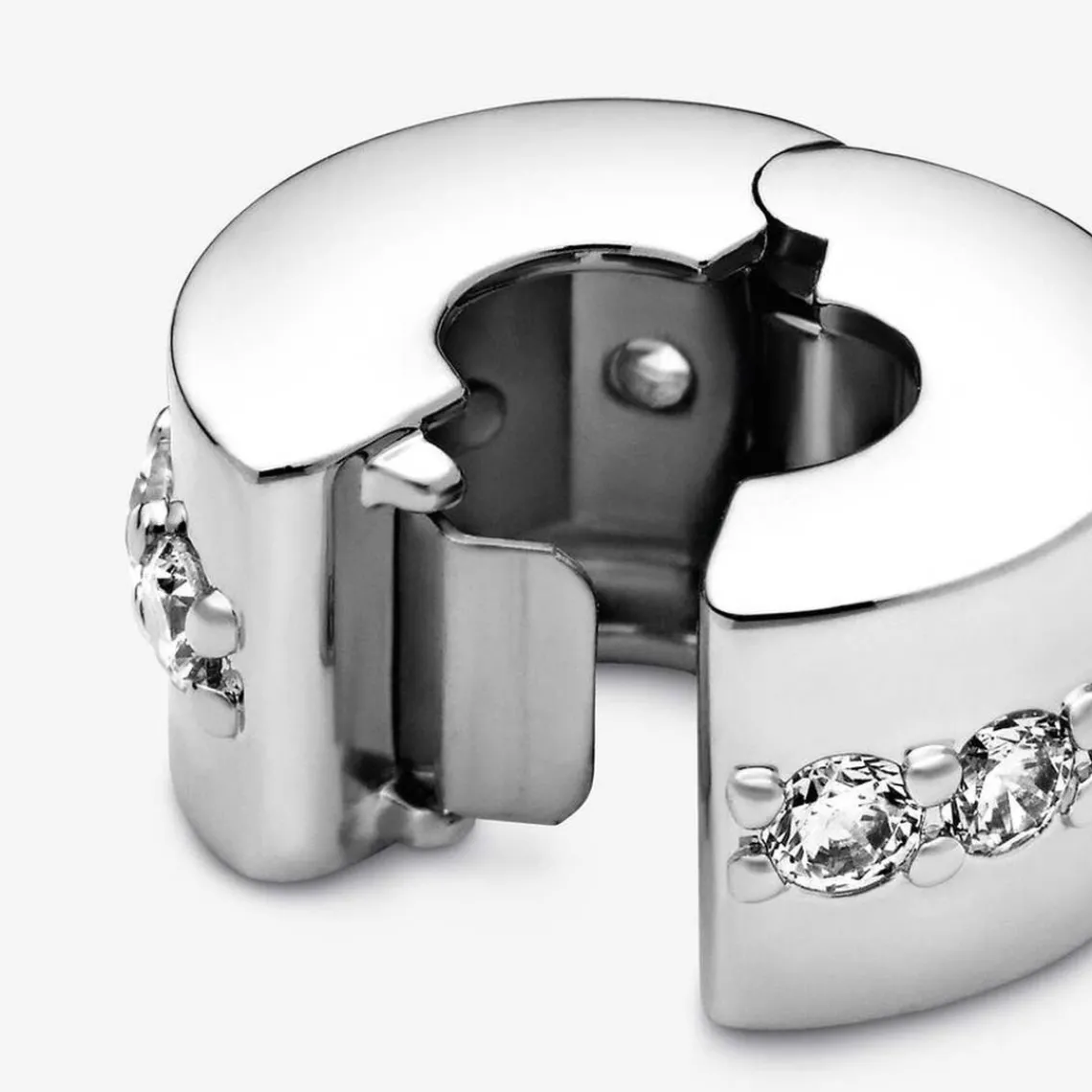 Pandora Charm Clip Moments Rangée Scintillante Incolore | Femme Charms