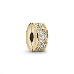 Pandora Charm Clip Pavé Transparent Moments | Femme Charms