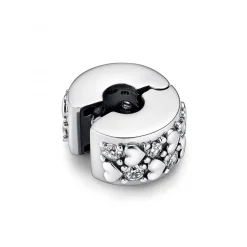 Pandora Charm Clip Pendant Cœurs de l'Infini Scintillants Argenté | Femme Charms