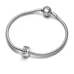 Pandora Charm Clip Pendant Cœurs de l'Infini Scintillants Argenté | Femme Charms