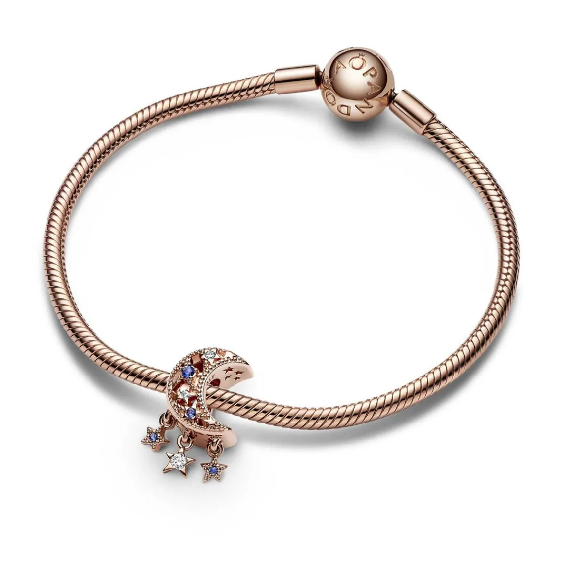 Pandora Charm Croissant de Lune et Étoiles – Moments | Femme Charms