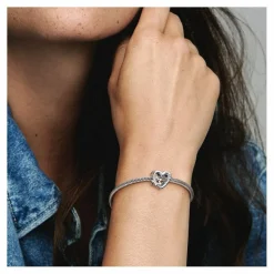 Pandora Charm Cœur Ajouré Famille avec Étoile | Femme Charms