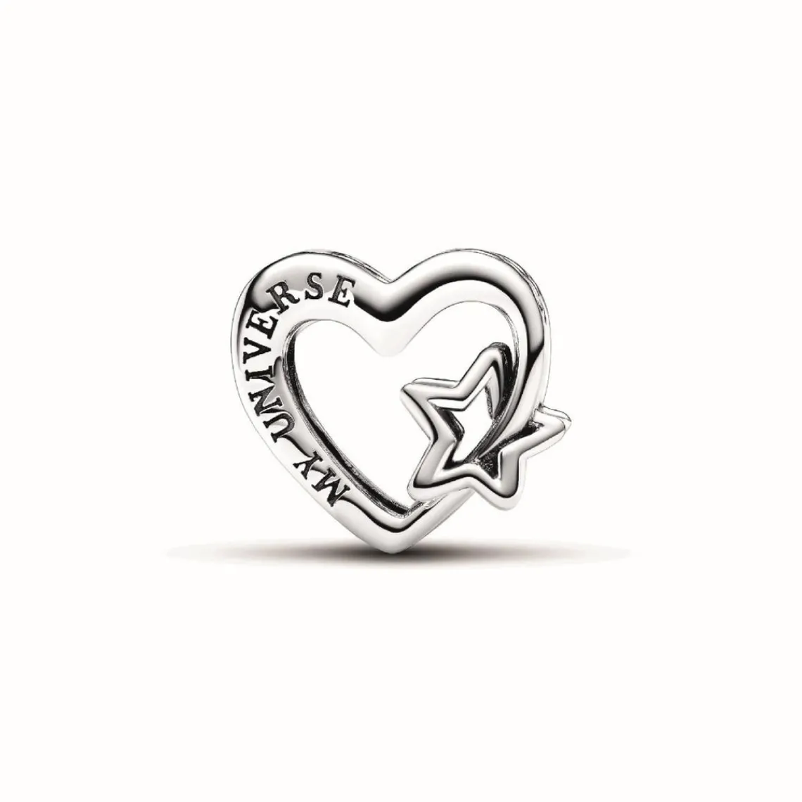 Pandora Charm Cœur Ajouré Famille avec Étoile | Femme Charms