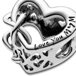 Pandora Charm Cœur Infinity Love You Mum Fête des mères | Femme Charms