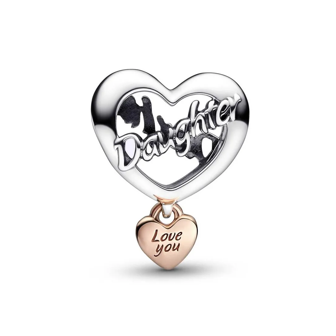 Pandora Charm Cœur Love You Daughter - Moments | Femme Charms