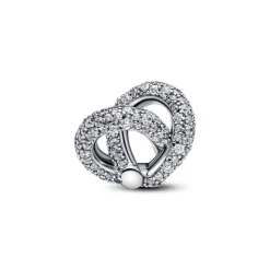 Pandora Charm Cœur Nœud de l'Infini Pavé | Femme Charms