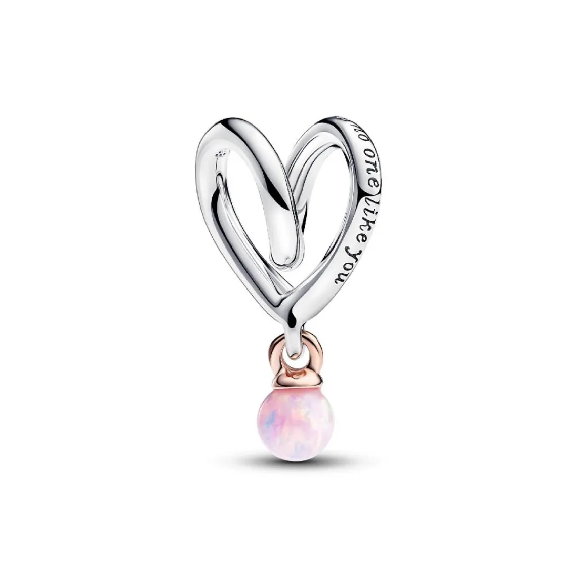 Pandora Charm Cœur Ruban Bimatière | Femme Charms