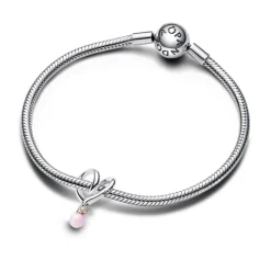 Pandora Charm Cœur Ruban Bimatière | Femme Charms