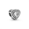 Pandora Charm Cœurs Nivelés Scintillant Timeless - Argent | Femme Charms
