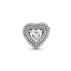 Pandora Charm Cœurs Nivelés Scintillant Timeless - Argent | Femme Charms