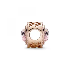 Pandora Charm Cœurs Nivelés Scintillant rose gold Timeless | Femme Charms
