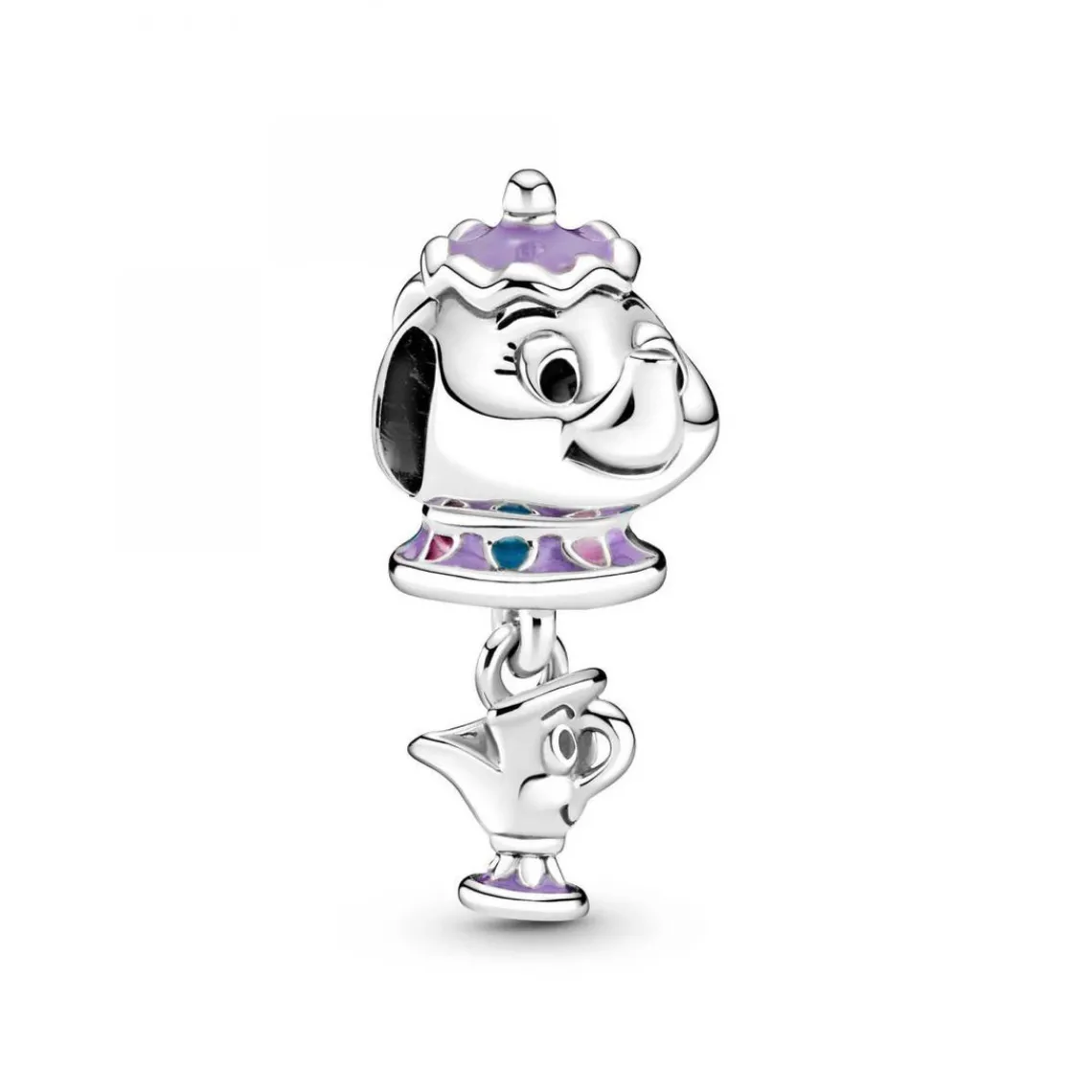 Pandora Charm Disney x Madame Samovar et Zip de la Belle et la Bête | Femme Charms