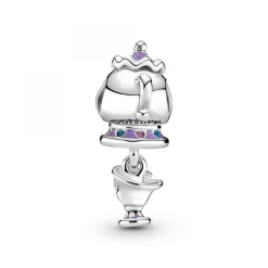 Pandora Charm Disney x Madame Samovar et Zip de la Belle et la Bête | Femme Charms