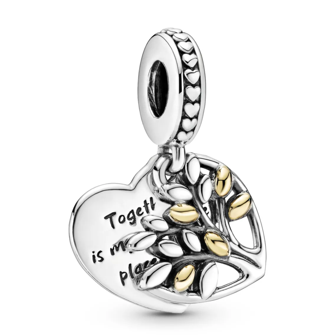 Pandora Charm Double Pendant Cœur Arbre de vie Bicolore People | Femme Charms