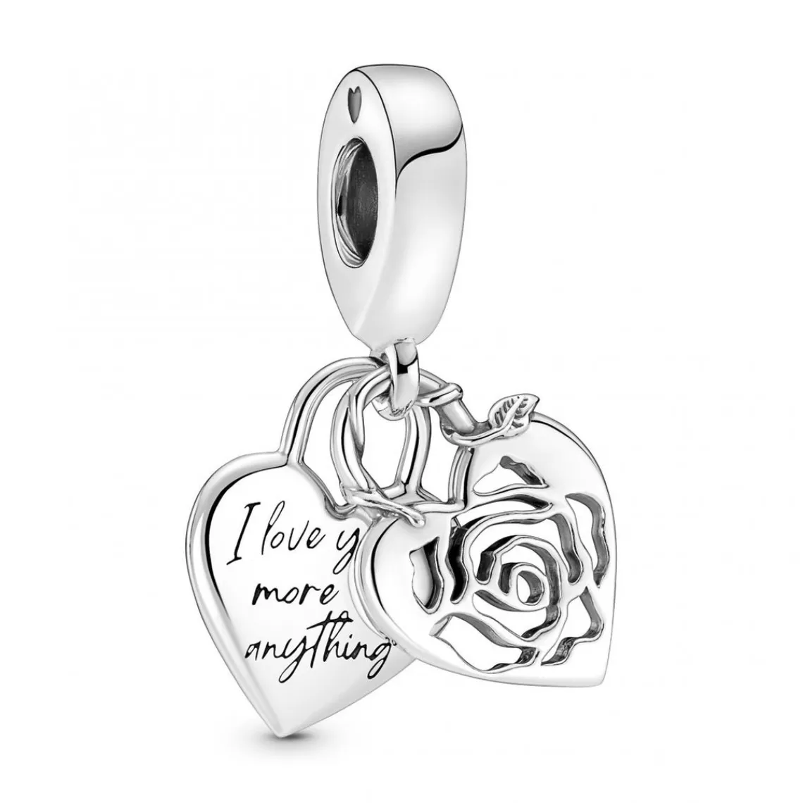 Pandora Charm double pendant Moments Cadenas & cœur | Femme Charms