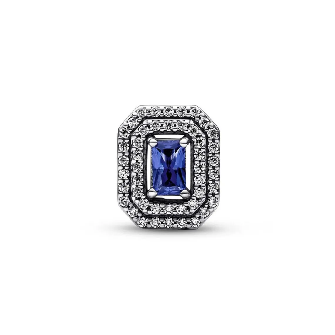 Pandora Charm Femme Abyme de Rectangles Scintillants Bleu Timeless | Femme Charms