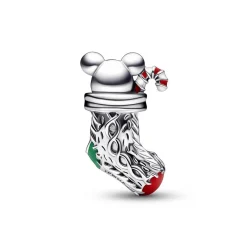 Pandora Charm Femme Chaussette de Noël et Souris Moments | Femme Charms