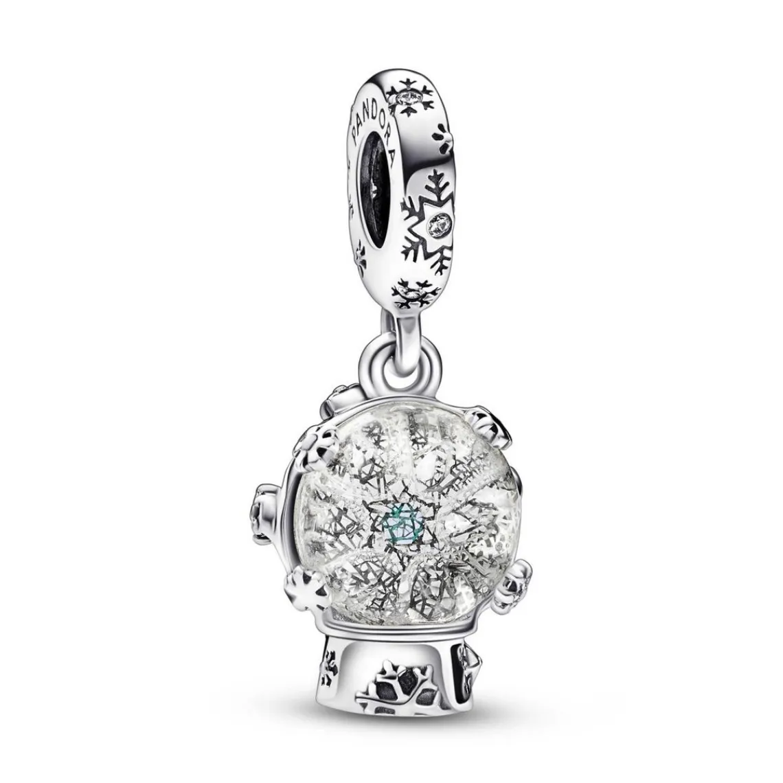 Pandora Charm Femme Pendant Boule à Neige et Flocon Moments | Femme Charms