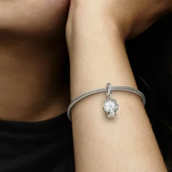 Pandora Charm Femme Pendant Boule à Neige et Flocon Moments | Femme Charms