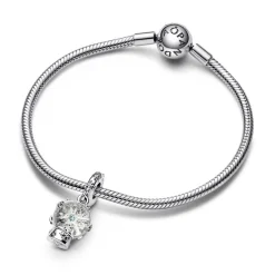 Pandora Charm Femme Pendant Boule à Neige et Flocon Moments | Femme Charms