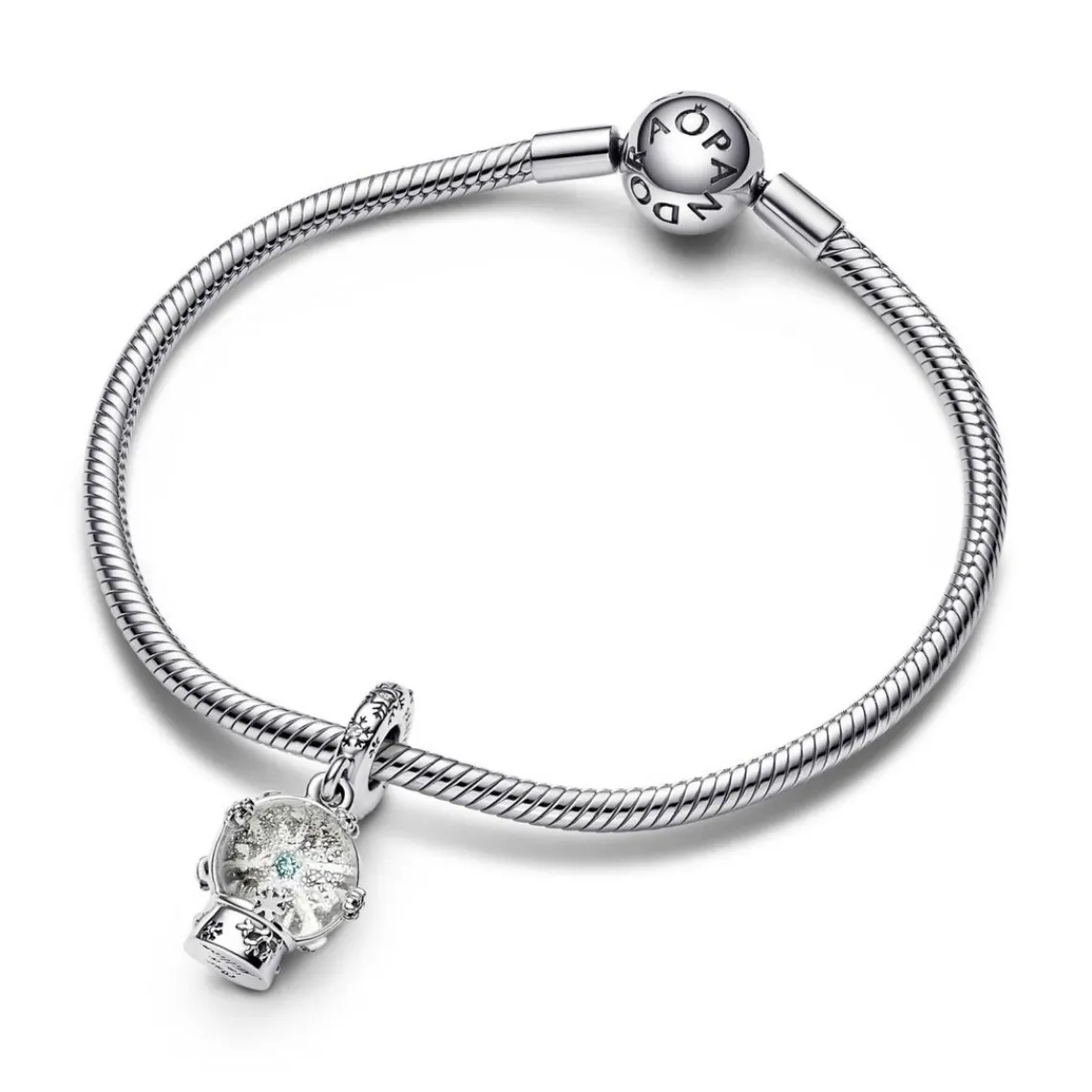 Pandora Charm Femme Pendant Boule à Neige et Flocon Moments | Femme Charms