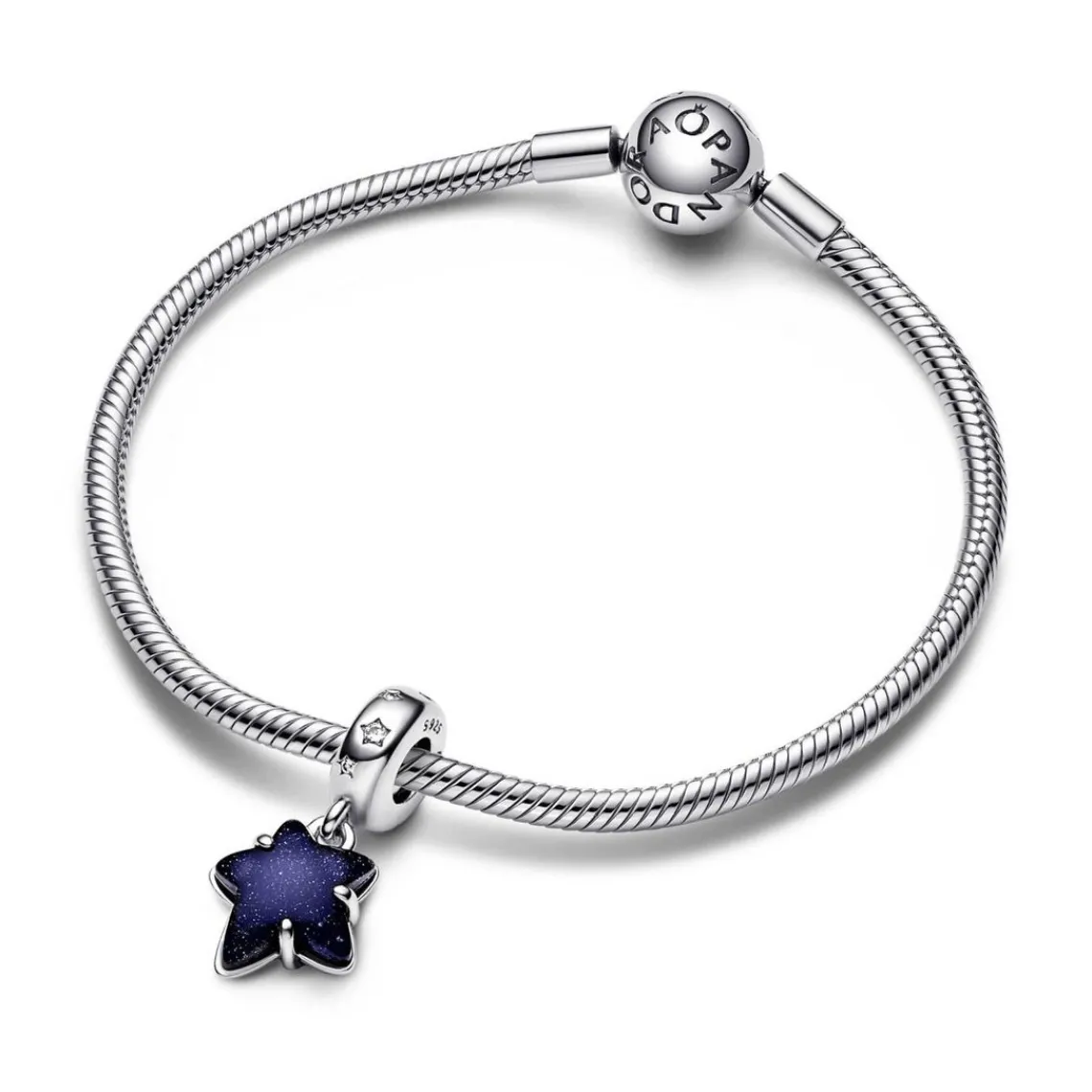 Pandora Charm Femme Pendant Murano Étoile Céleste et Galaxie Moments | Femme Charms